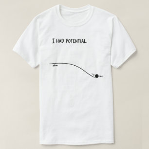  I Had Potential Funny Minimalist Decline T-Shirt