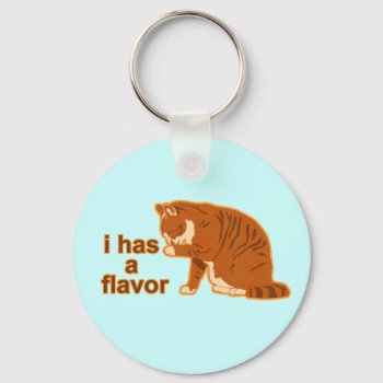 I Has A Flavor  Lol Cat Keychain by jamierushad at Zazzle