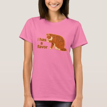 I Has A Flavor  Lol Cat T-shirt by jamierushad at Zazzle