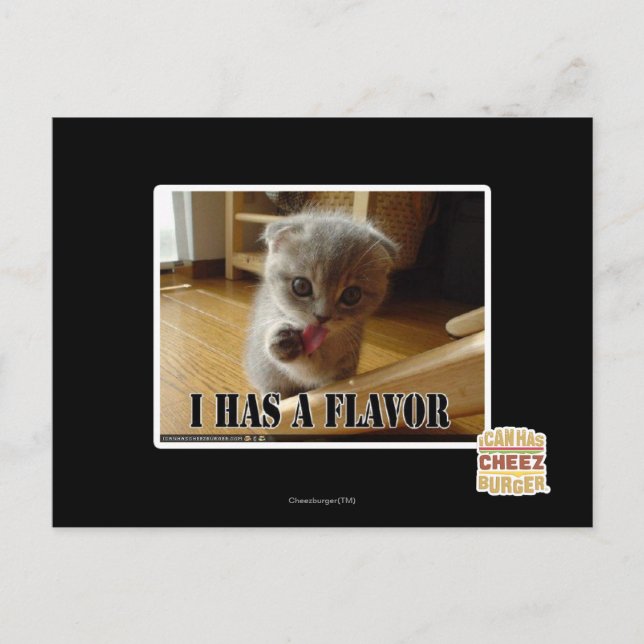 I has a flavor postcard (Front)