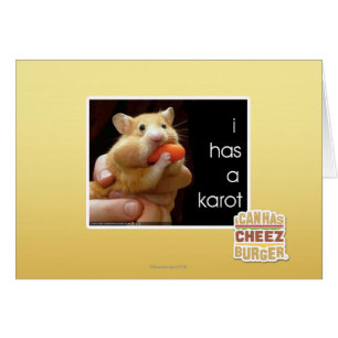 I has a karot cards