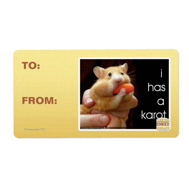 I has a karot label (Front)