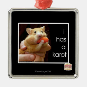 I has a karot metal ornament