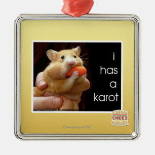 I has a karot metal ornament