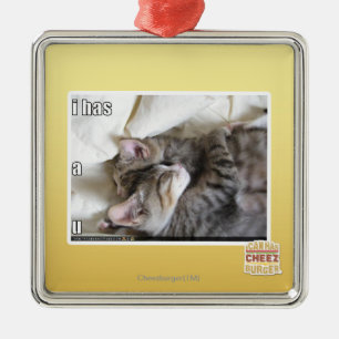 I has a u metal ornament