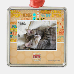 I has a u metal ornament