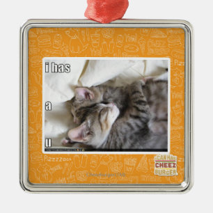 I has a u metal ornament