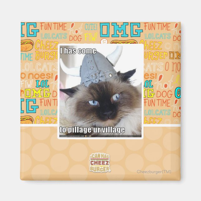 I has come to pillage ur village magnet (Front)