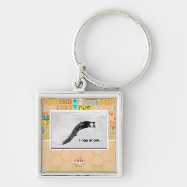 I has snow. keychain (Front)
