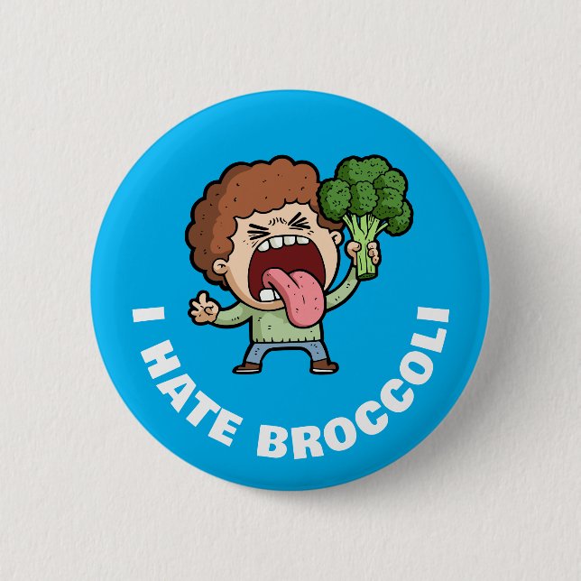 I Hate Broccoli Button (Front)
