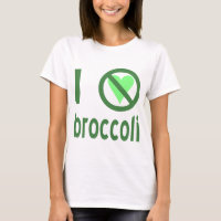 I Hate Broccoli Green Text