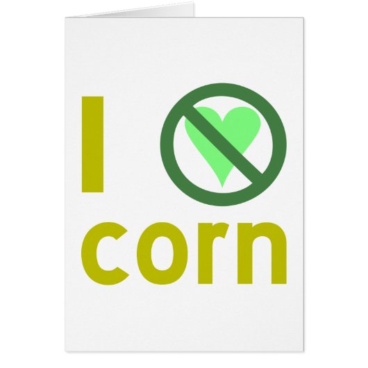 I Hate Corn Cards (Front)