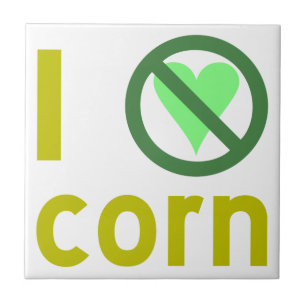 I Hate Corn Ceramic Tile