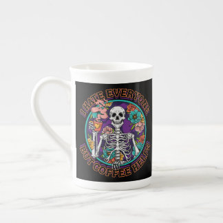 I Hate Everybody Coffee Helps Coffee Lover Gifts Bone China Mug