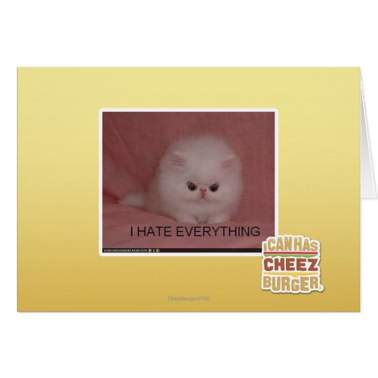 I hate everything cards (Front Horizontal)