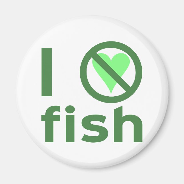 I Hate Fish Magnet (Front)