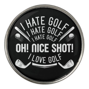 I Hate Golf Ball Marker