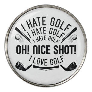 I Hate Golf Ball Marker