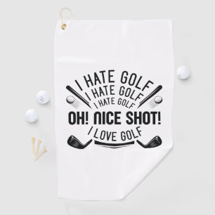 I Hate Golf Towel