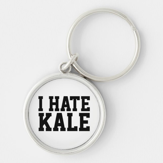 I Hate Kale Keychain (Front)