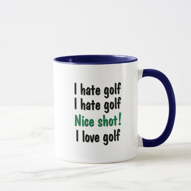 I Hate - Love Golf Mug (Right)