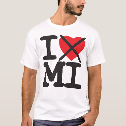 I Hate MI _ Michigan T_Shirt