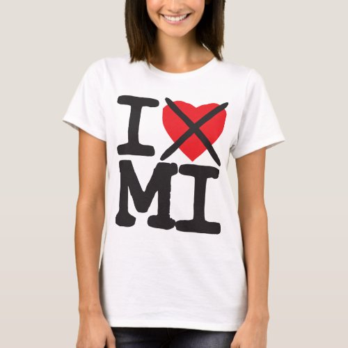 I Hate MI _ Michigan T_Shirt