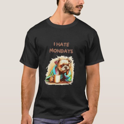 I Hate Mondays Graphic  T_Shirt