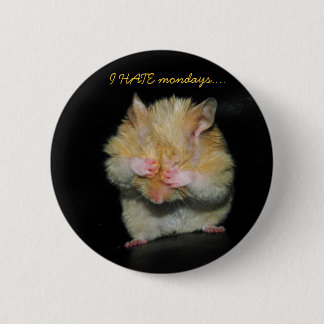 I HATE mondays.... Pinback Button