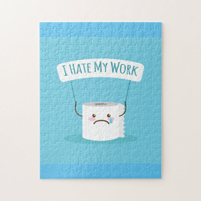 I hate My Work Jigsaw Puzzle (Vertical)