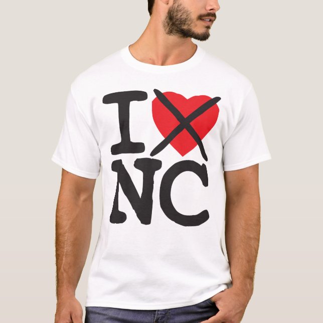 I Hate NC - North Carolina T-Shirt (Front)