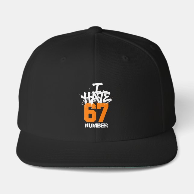 I Hate Number 67 Visor (Front)