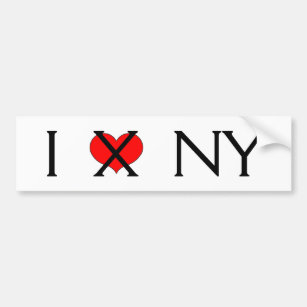 "I Hate NY" Bumper Sticker