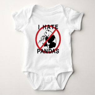 I Hate Pandas Baby Bodysuit