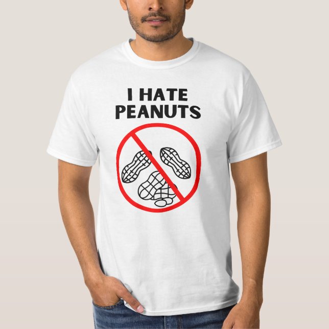 I hate peanuts T-Shirt (Front)