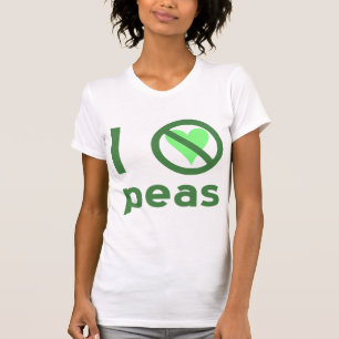 I Hate Peas Green Text T-Shirt
