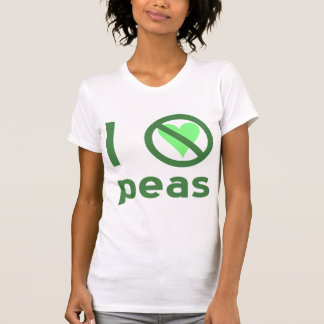 I Hate Peas Green Text T-Shirt