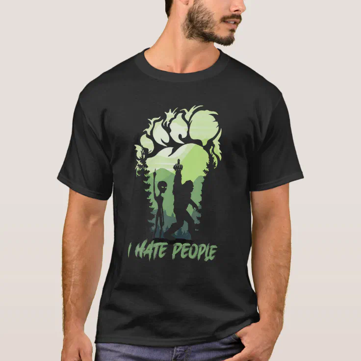 bigfoot middle finger shirt