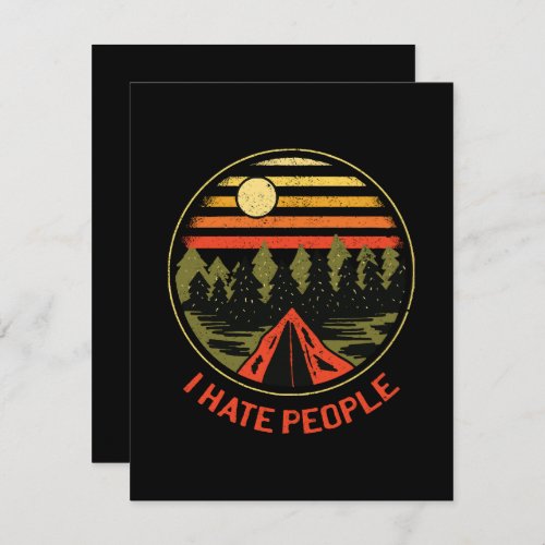 I hate people holiday card