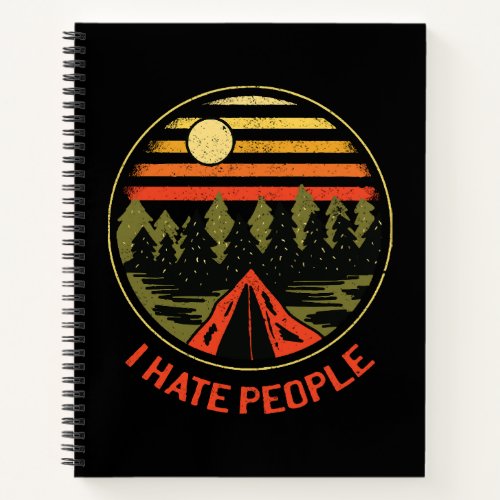 I hate people notebook
