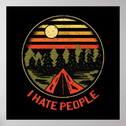 I hate people poster