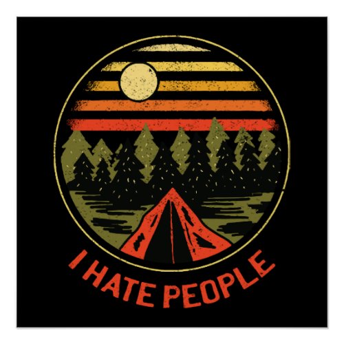 I hate people poster