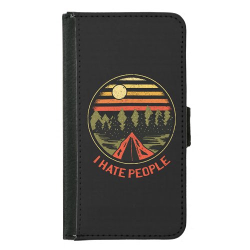 I hate people samsung galaxy s5 wallet case