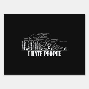 I Hate People Sign