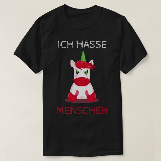I Hate People Unicorn Concert Festival T-Shirt (Design Front)