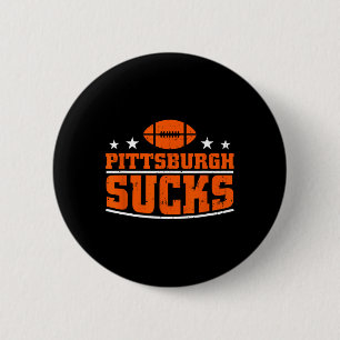 I Hate Pittsburgh Design Men Women Funny Pittsburg Button