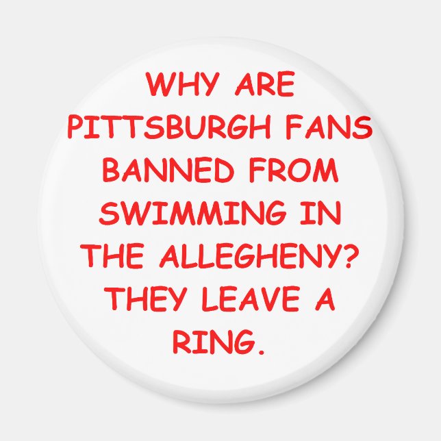 i hate pittsburgh magnet (Front)