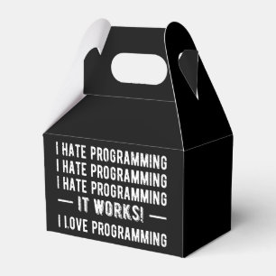 I Hate Programming - Funny Programmer II Favor Boxes