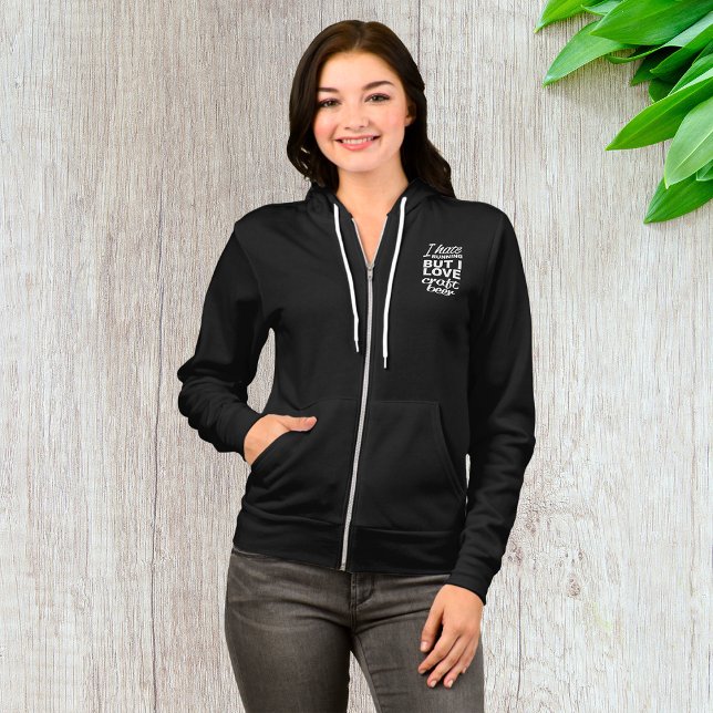 I Hate Running But I Love Craft Beer Full-Zip Hoodie (Creator Uploaded)