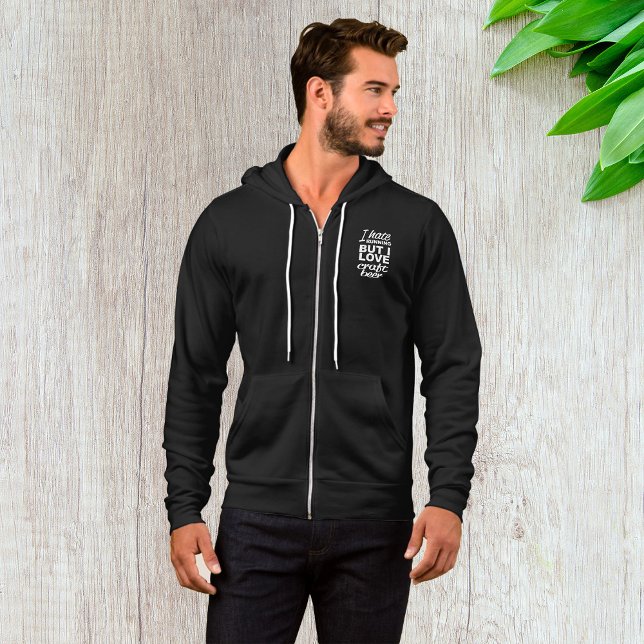 I Hate Running But I Love Craft Beer Mens Full-Zip Hoodie (Creator Uploaded)